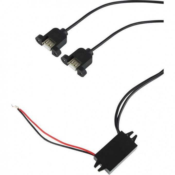 Адаптер REXANT DC 12 V-2xUSB-A 5 V 3 A 16-0602