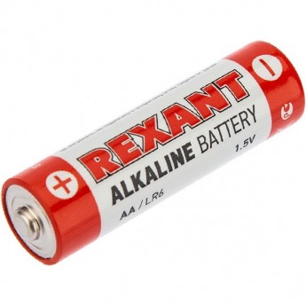 Алкалиновая батарейка REXANT AA/LR6 1,5 V (4 шт./блистер)