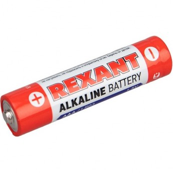 Алкалиновая батарейка REXANT AAA/LR03 1,5 V (2 шт./блистер)