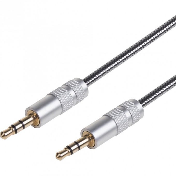 AUX-кабель REXANT в гибкой металлической оплетке 3.5 мм, 1 м 18-4091
