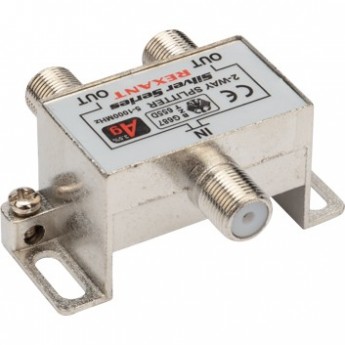 Делитель антенный REXANT F-типа на 2 TV + F-разъемы 5-1000 МГц Делитель антенный REXANT F-типа на 2 TV + F-разъемы 5-1000 МГц