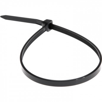 Хомут-стяжка REXANT кабельная нейлоновая 200x4.8 мм черная, 100 шт.
