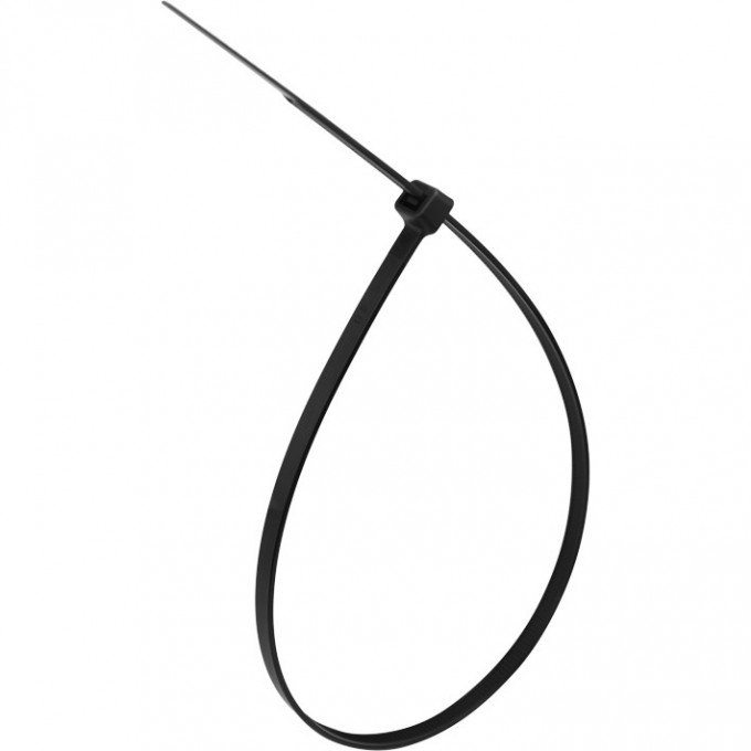 Хомут-стяжка REXANT кабельная нейлоновая 350x4.8 мм черная, 100 шт. 07-0351