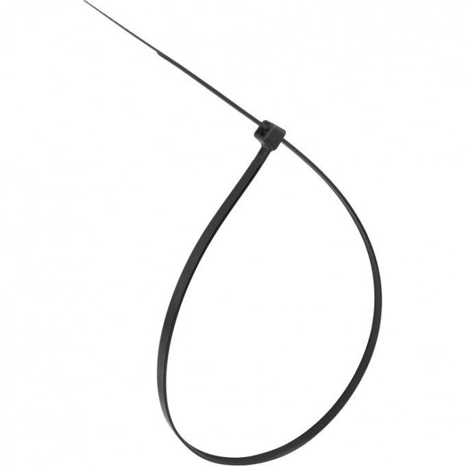 Хомут-стяжка REXANT кабельная нейлоновая 400x4.8 мм черная, 100 шт. 07-0401