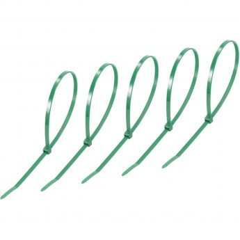 Хомут-стяжка REXANT нейлоновая 300x4,8мм, зеленая (25 шт/уп)