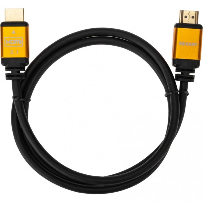 Кабель REXANT HDMI - HDMI 2.1 длина 1 метр GOLD 17-6002