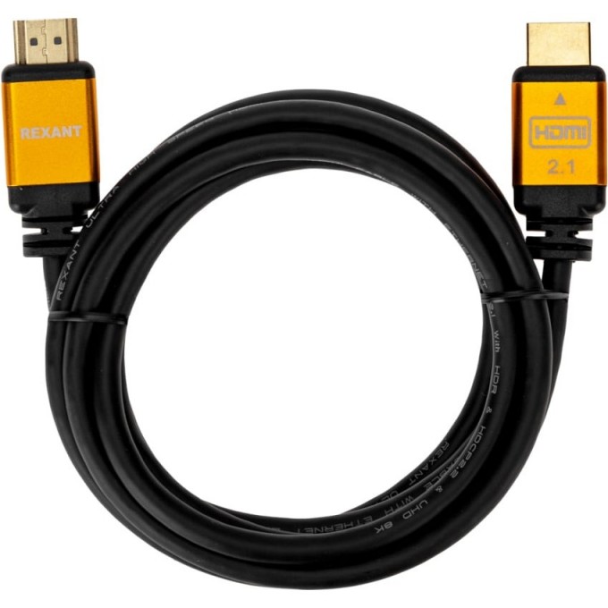 Кабель REXANT HDMI - HDMI 2.1 длина 2 метра GOLD 17-6004