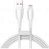 Кабель REXANT USB-A – Lightning для Apple, 2,4А, 1м, в белой нейлоновой оплетке 18-7061