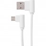 Кабель REXANT USB-A – micro USB, 0,5А, 1м, белый, шнур soft touch, угловые разъемы 18-7027-9