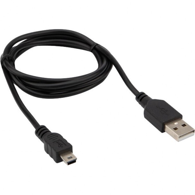 Кабель REXANT USB-mini USB/PVC 1 метр, черный 18-4402