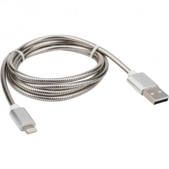Кабель USB-Lightning REXANT для iPhone 1 м, серебристый