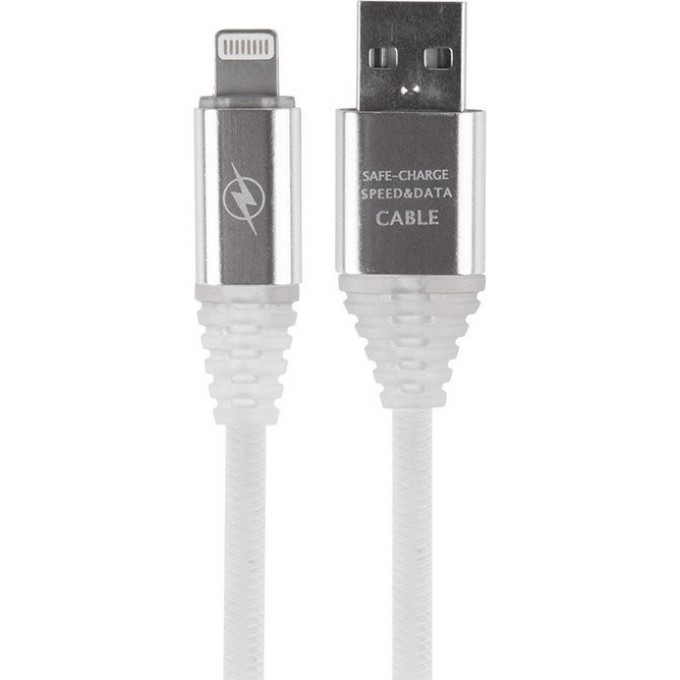 Кабель USB-Lightning REXANT для iPhone пвх белый 1 м 18-7021