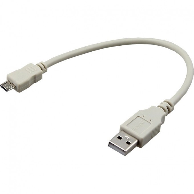 Кабель USB REXANT (штекер micro USB - штекер USB A) 0.2 метра, серый 18-1162