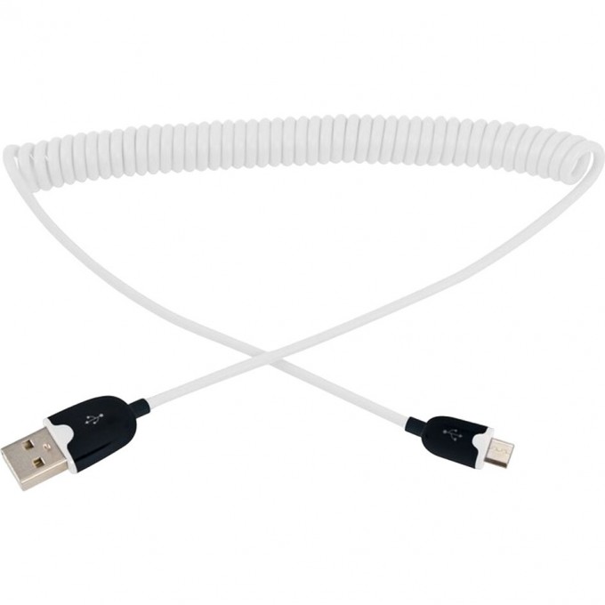 Кабель USB универсальный REXANT microUSB шнур витой 1 м белый 18-4301