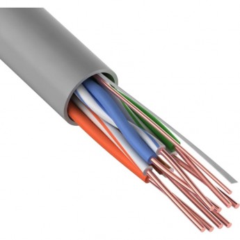 Кабель витая пара REXANT PRO F/UTP, CAT 5e, ZH нг(А)-HF, 4х2х0,52мм, 24AWG, INDOOR, SOLID, серый, 305м Кабель витая пара REXANT PRO F/UTP, CAT 5e, ZH нг(А)-HF, 4х2х0,52мм, 24AWG, INDOOR, SOLID, серый, 305м