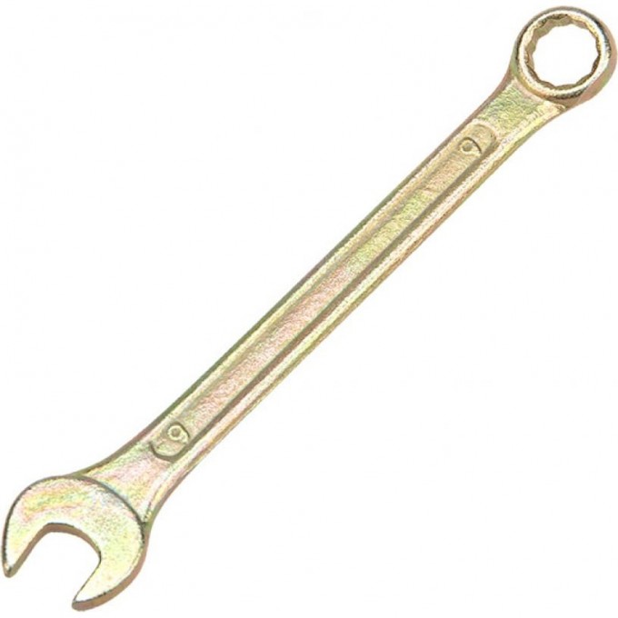 Ключ комбинированный REXANT 9 мм, желтый цинк 12-5804-2