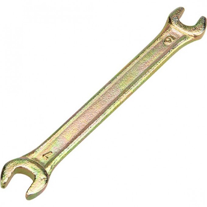 Ключ рожковый REXANT 6х7 мм желтый цинк 12-5821-2