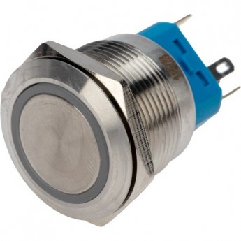 Кнопка антивандальная REXANT Ø22 12В Б/Фикс (6с) OFF-(ON) / ON-(OFF) с подсветкой, синяя Кнопка антивандальная REXANT Ø22 12В Б/Фикс (6с) OFF-(ON) / ON-(OFF) с подсветкой, синяя