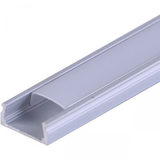 Комплект накладного алюминиевого профиля REXANT с рассеивателем, 15х6мм, 1м 146-400-1