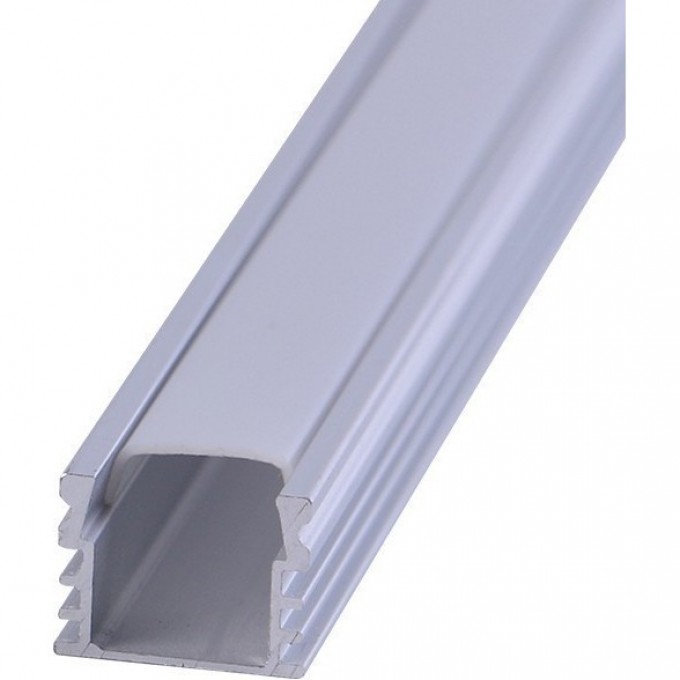 Комплект накладного алюминиевого профиля REXANT с рассеивателем, 16х12мм, 1м 146-401-1