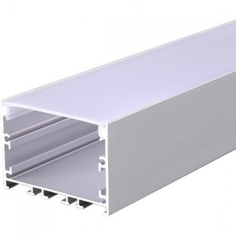 Комплект врезного алюминиевого профиля REXANT с рассеивателем, 62х32мм, 2м Комплект врезного алюминиевого профиля REXANT с рассеивателем, 62х32мм, 2м