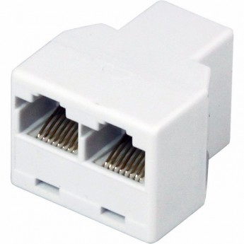 Компьютерный двойник REXANT RJ-45 (гнездо - 2 гнезда)