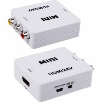 Конвертер REXANT HDMI на 3 RCA пластик белый