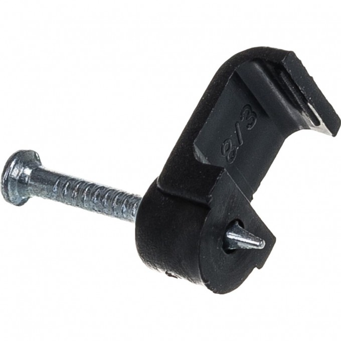 Крепеж кабеля REXANT плоский 4 х 2 мм, черный (упак. 50 шт) 07-4204-1