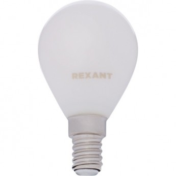 Лампа филаментная REXANT GL45 9.5 Вт 2700K E14 матовая колба
