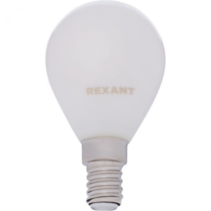 Лампа филаментная REXANT GL45 9.5 Вт 2700K E14 матовая колба 604-133