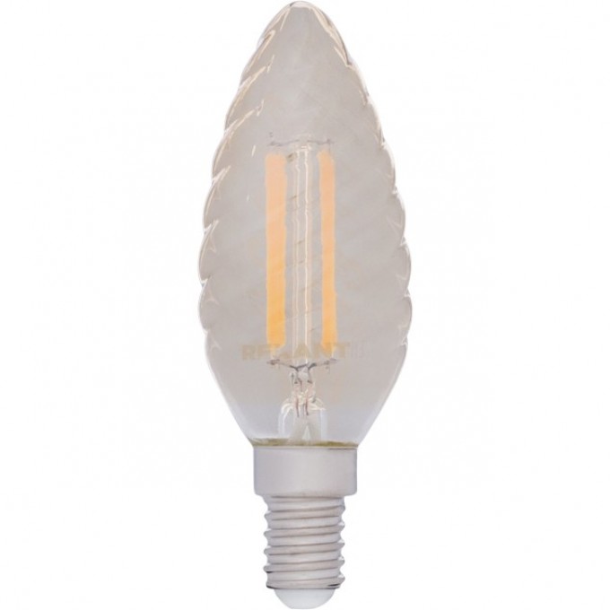 Лампа филаментная REXANT LCW35 7.5 Вт 2400K E14 витая свеча 604-119