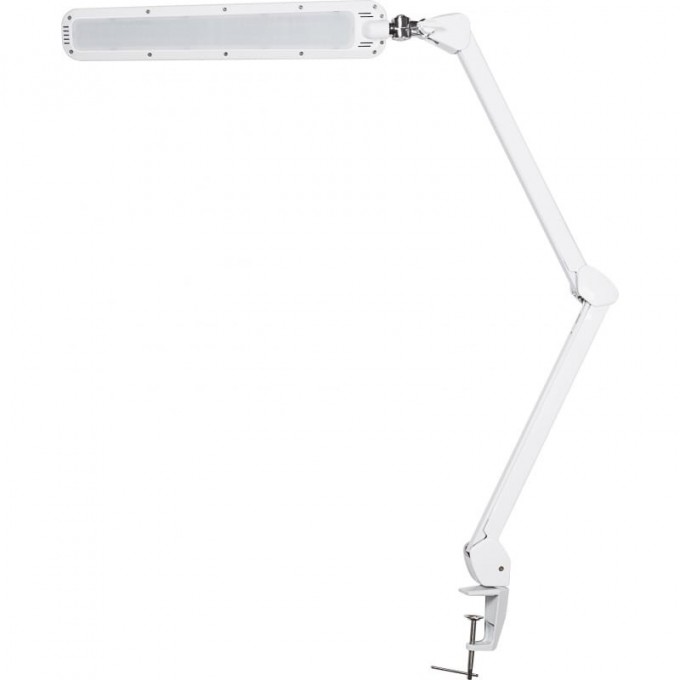 Лампа настольная REXANT бестеневая, струбцина, ECO light, 90 SMD LED, сенсорный диммер, белая (8017LED-2) 31-0408