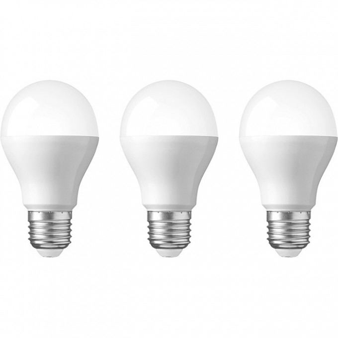 Лампа светодиодная REXANT A60 11.5 Вт E27 6500 K, 3 шт. 604-005-3