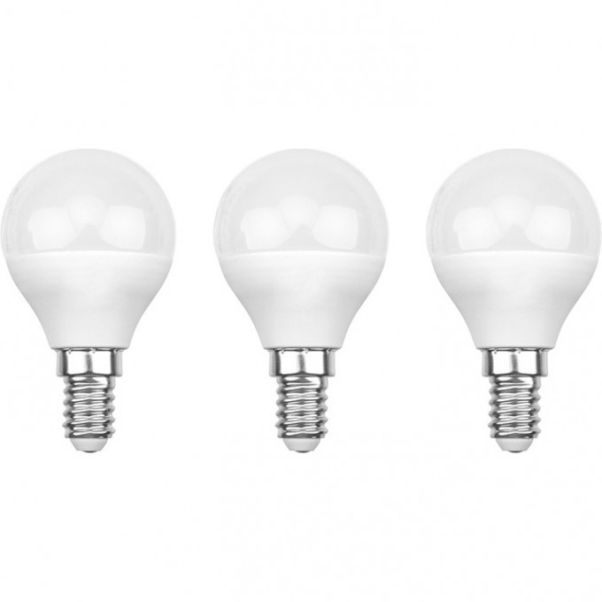 Лампа светодиодная REXANT GL 11.5 Вт E14 2700 K, 3 шт. 604-041-3