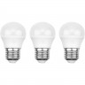 Лампа светодиодная REXANT GL 9.5 Вт E27 2700 K, 3 шт. 604-039-3