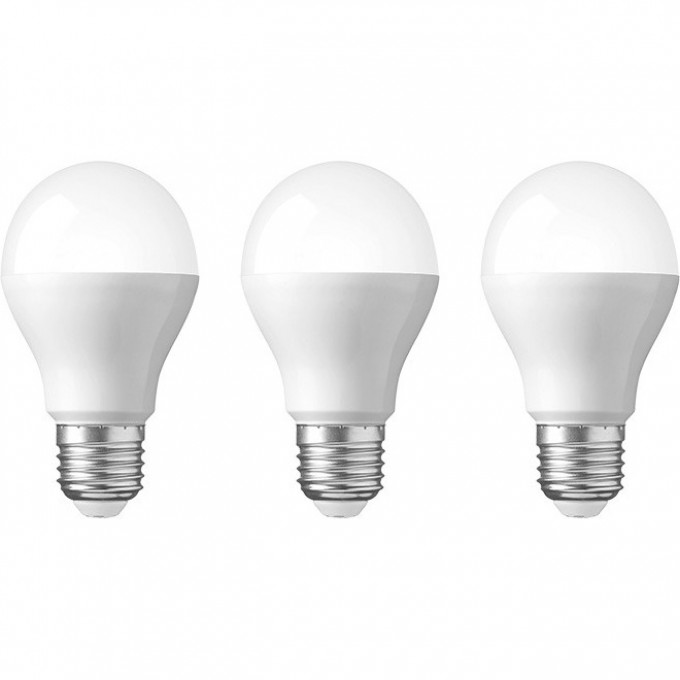 Лампа светодиодная REXANT ГРУША A60 11.5 Вт E27 1093 Лм 4000 K нейтральный свет (3 шт./уп.) 604-004-3