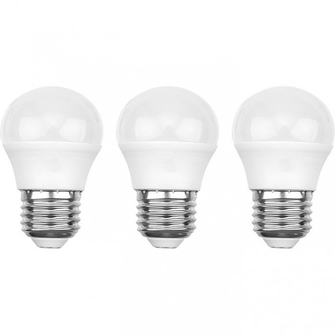 Лампа светодиодная REXANT ШАРИК (GL) 7.5 Вт E27 713 Лм 4000 K нейтральный свет (3 шт./уп.) 604-035-3