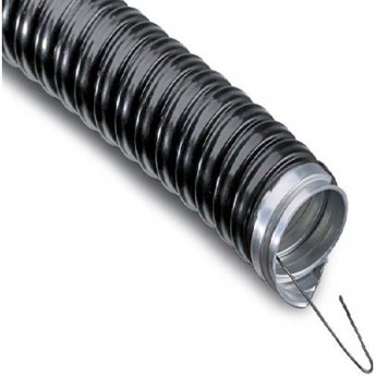 Металлорукав REXANT МРПИнг-22 с зондом черный 50 м Металлорукав REXANT МРПИнг-22 с зондом черный 50 м