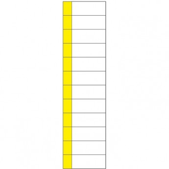 Наклейка маркировочная таблица REXANT 12 МОДУЛЕЙ 50х216 мм
