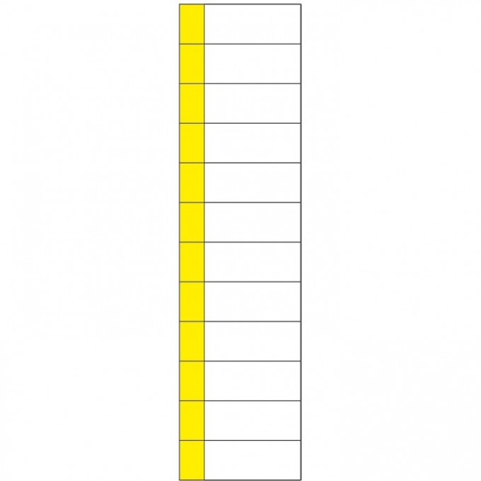 Наклейка маркировочная таблица REXANT 12 МОДУЛЕЙ 50х216 мм 55-0010