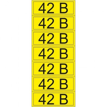 Наклейка REXANT знак электробезопасности «42 В» 35х100 мм (7 шт на листе)