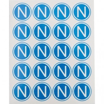 Наклейка REXANT знак электробезопасности «N» d - 20 мм (20шт на листе)