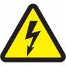 Наклейка знак электробезопасности REXANT ОПАСНОСТЬ ПОРАЖЕНИЯ ЭЛЕКТРОТОКОМ 100*100*100 мм 56-0005