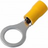 Наконечник кольцевой REXANT 10.5 мм 4-6 мм² изолированный желтый