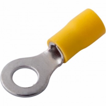 Наконечник кольцевой REXANT 6.5 мм 4-6 мм² изолированный желтый