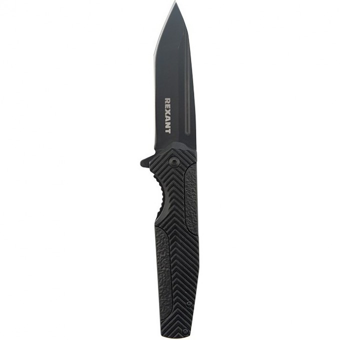 Нож складной REXANT BLACK SPEAR полуавтоматический 12-4909-2