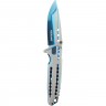Нож складной REXANT BLUE полуавтоматический 12-4908-2