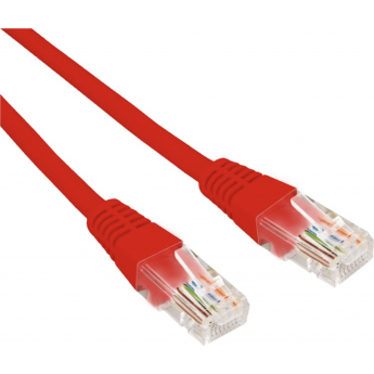 Патч-корд REXANT U/UTP 5e, RJ45-RJ45, неэкранированный, 26AWG, LSZH, красный, 2 м