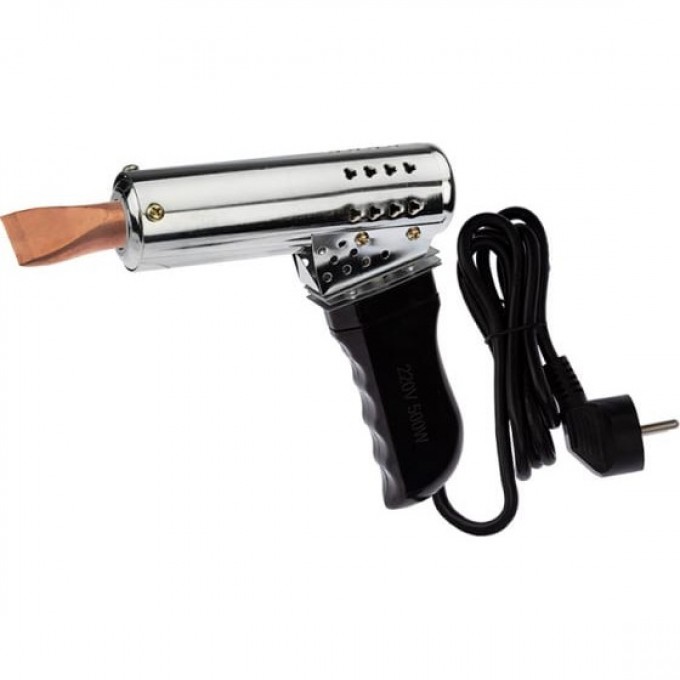 Паяльник-пистолет ПП REXANT керамический нагреватель 500 Вт карболитовая ручка 12-0215