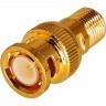 Переход REXANT гнездо F - штекер BNC gold 05-3201-1